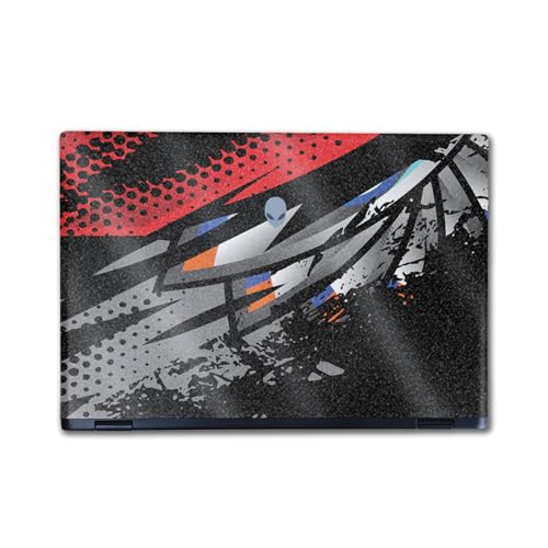 Image of Glossy Glitter Laptop Skin Compatible with Alienware M16 R2 (2024) - Blade Fan - Premium 3M Vinyl Protective Wrap Decal Cover - Easy to Apply | Crafted in The USA by MightySkins