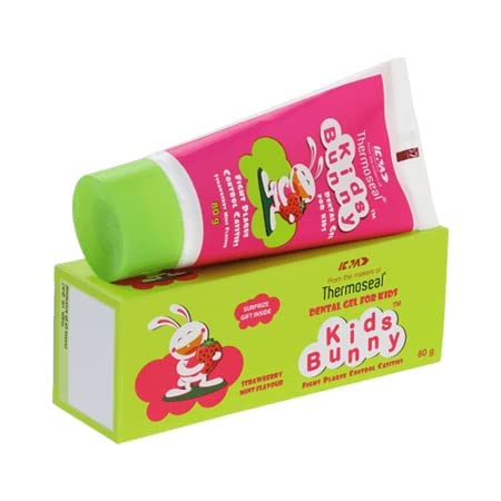 Icpa KIDS Bunny Gel for Kids 500 ppm Flouride 80gm (Pack of 2) Anti-Cavity Easy & comfortable dental floss