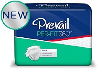 Prevail Per-fit360° Adult Brief, Size 1, Medium 26" to 48" - Case of 96