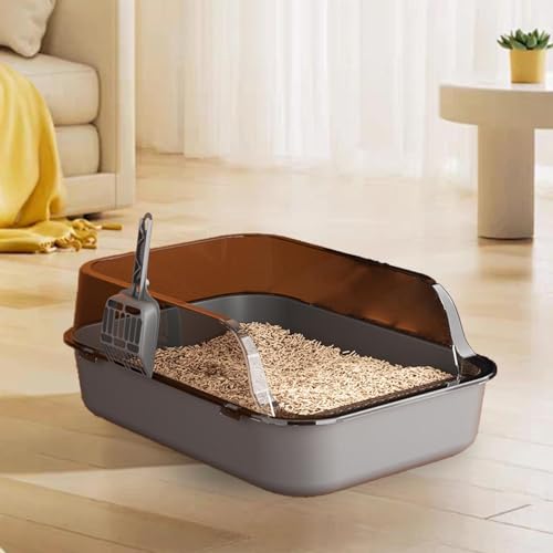 Arenero Semicerrado para Gatos Leefasy Gris miniatura 3