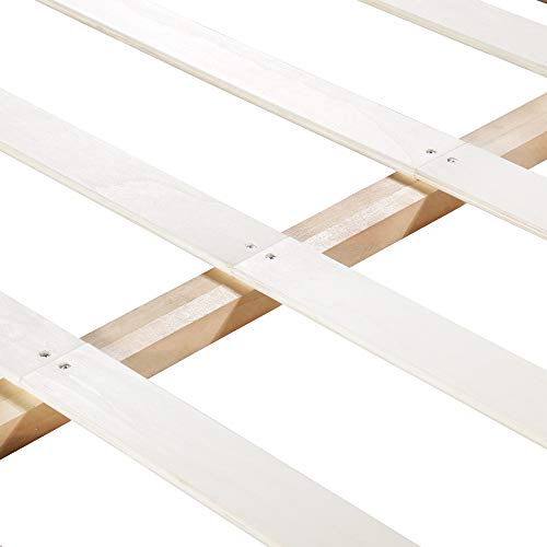 Sleeplace 14 Inch Wood Platform Bed Frame With Metal Legs, Queen #TOP4