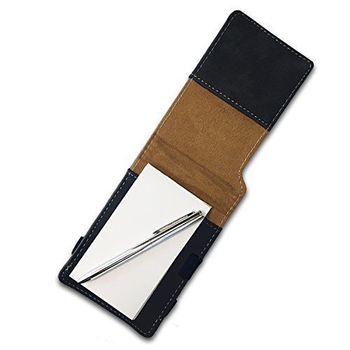 Lasergram Mini Notepad, Caduceus Medical Symbol, Personalized Engraving Included (Black With Silver) [Office Product] #TOP19