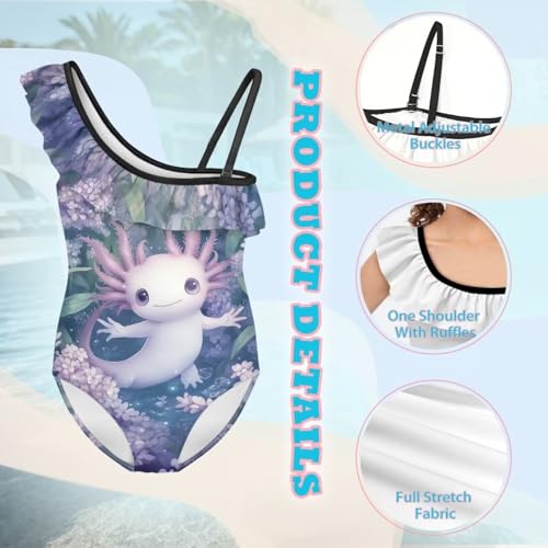 Image of Yzaoxia Girls Swimsuits One Piece Bathing Suit Sleeveless Gymnastics Swimwear for Kids 3-14Y