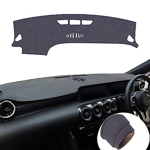 ダッシュボードマット メルセデスベンツ GLS 2020-2021 ダッシュボードカバー 保護マット 日焼け防止 車内 ダッシュボードカバー スエード素材 車種専用設計 ダッシュボードライト 内装パーツ 裏面滑り止め付き 劣化防止 (Grey)