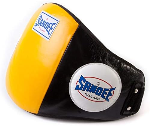 SandeeMuay Thai Belly Pad - Black/Yellow
