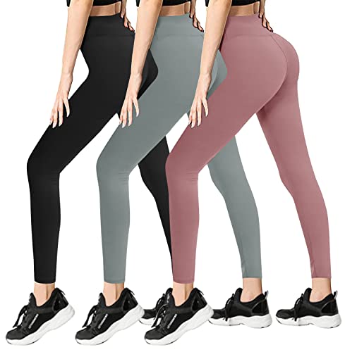 TNNZEET Leggings Große Größen Damen mit Taschen, High Waist Schwarz Plus...