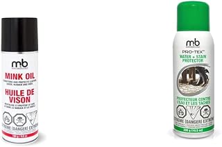 Moneysworth & Best Mink Oil (Aerosol) 160g & Stain Shoe Protector, 300g/10.5oz
