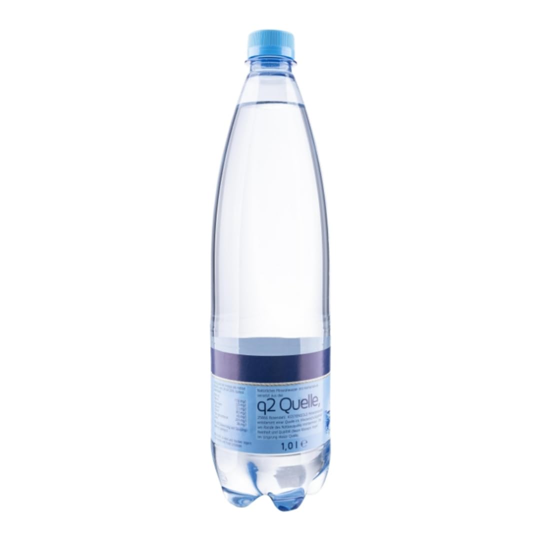 Natürliches Mineralwasser mit Kohlensäure Mineralwasser medium PET (Einweg) Wasser 1000 mililiter x 24 STÜCK mit pufai grocery (ink pfand)
