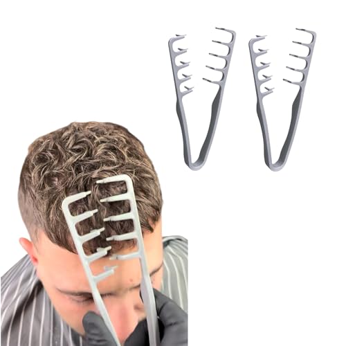 Pettine Volumizzante Capelli Uomo – Set da 2 – Ideale per French Crop e Styling Barber