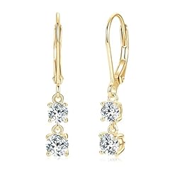 1.4 Carats (0.4ct *2)-4.5MM (0.3ct *2)-4MM Gold