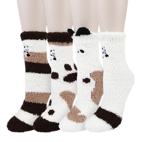 Benefeet Sox Fuzzy Socks Women Cute Slipper Socks Girls Funny Fluffy Winter Warm Sock Soft Cozy Plush Indoor Sleep Sock