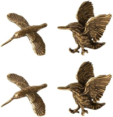 4pc Mini Hummingbird Figurine - Lifelike Metal Bird Ornament for Indoor Outdoor, Ideal for DIY Home & Garden Accents image 2