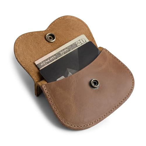 Image of Hide & Drink, Cat Shape Wallet Handmade from Full Grain Leather - Single Malt Mahogany