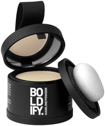 Boldify Hairline Powder, Root Touch Up Hair Color Light Blonde 4g