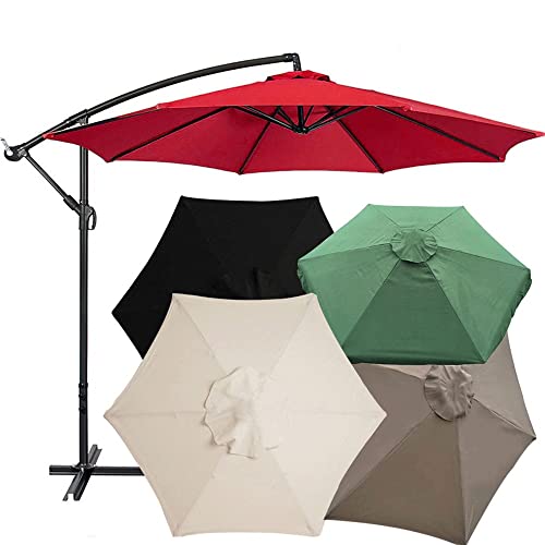 Toldo de repuesto para sombrilla de terraza multicolor con tela de alta densidad de 300cm 4