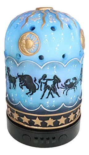 Difusor aromático eléctrico con signos zodiacales y luces LED miniatura 3