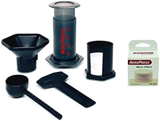 Aeropress Coffee Maker + Extra 350 Micro Filters - Aerobie
