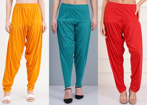 Image of Buy That Trendz Patiala Salwar for Women Relaxed Fit Viscose Patiyala Salwar Harem Bottom Pants