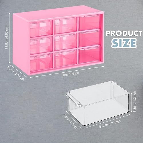 Mini Plastic Drawer Organiser, Art Craft Organisers and Storage Used In Desk, Vanity in Home Or Office - Image 3
