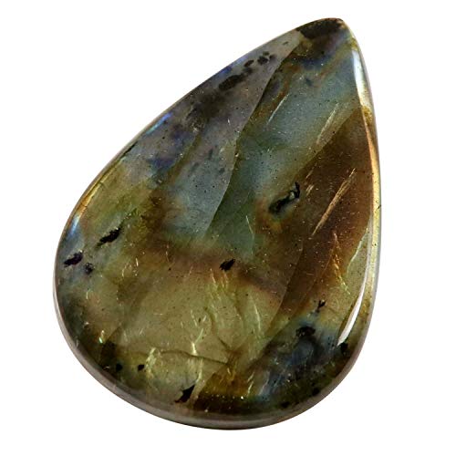 Cabochon labradorite naturelle de 54,7 ct Ku50, une pierre fine de qualité supérieure