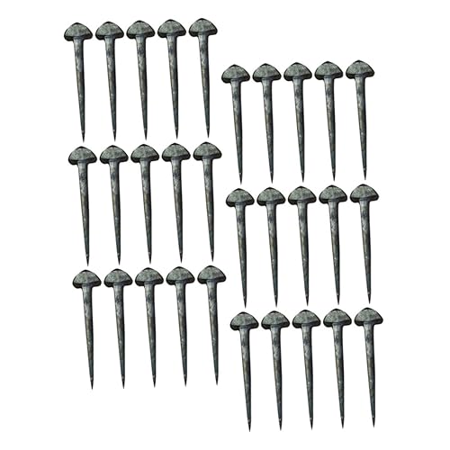 NULYLU 50pcs Horseshoe Nails Stable Horse Equipment Horse Horse Tack Iron Horseshoe Nail Horseshoe Stakes Hoof Nails Small Horseshoe Tool Small Horse Equipment Horseshoe Ring