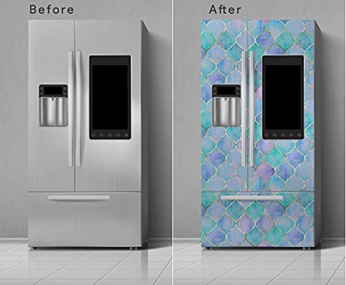 Image of DWELLSINDIA Moroccan Pattern Self Adhesive Peel and Stick PVC Wallpaper Waterproof, Scratch Resistant, Laminated (41CM X 244CM, Multi, Matt)