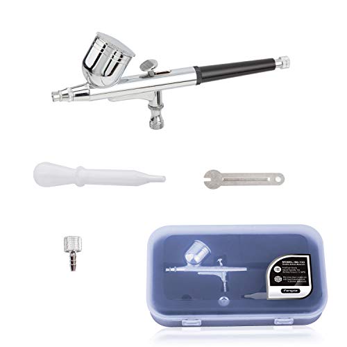 Timbertech Airbrush Kit With Compressor AS18-2K Basic Start Kit With Air Hose, Cleaning Brushes, and Test Paints for Hobby, Body Tattoo, Model painting, Automotive Graphic, Make-up by TIMBERTECH - Image 3