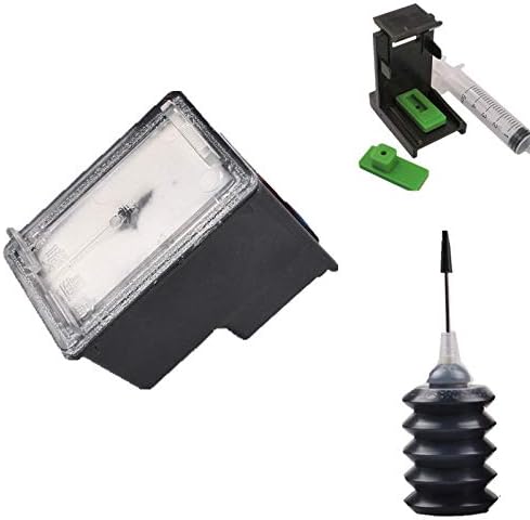 ZXSH Refill ink kit for HP 123 XL HP123 ink cartridge Replacement For HP Deskjet 1110 2130 2132 2133 2134 3630 3632 3637 3638 printer (Color : Black)