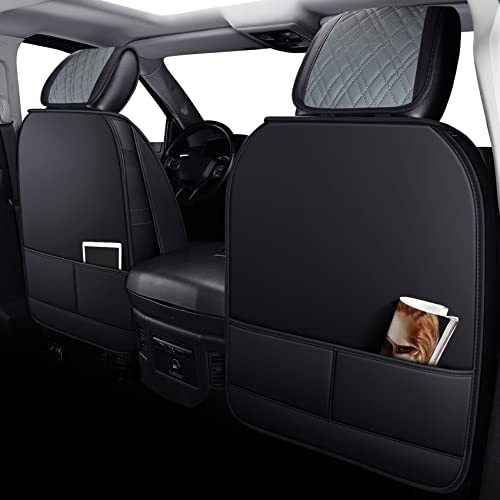 Image of YIERTAI Car Seat Covers for Dodge Ram Fit 2009-2026 1500 2010-2026 2500 3500 Classic Bighorn Longhorn Laramie Tradesman Truck Gray Full Set