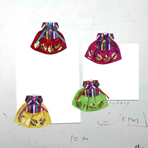 Imanes decorativos tradicionales Hanbok coreano set 4 miniatura 4