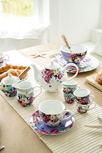 Tetera de porcelana Mikasa Clovelly de 1 litro para llenar de alegría tu hogar 3