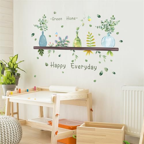ウォールステッカー 北欧 おしゃれ 緑 植物 観葉植物 ウォールシール 鉢植え ポット バンブー 蝶 鳥 銀杏 枝葉 柳 インテリア ステッカー 葉っぱ タンポポ 壁 シール 剥がせる 男の子 女の子 寝室 リビング ルーム 壁装飾 ウォールペーパー 飾り 御洒落 ウォールデコ 壁すてっかー [2]