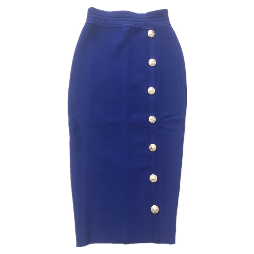 Jupe longue bleue polyvalente à boucle simple taille 52 Cuorez - 5