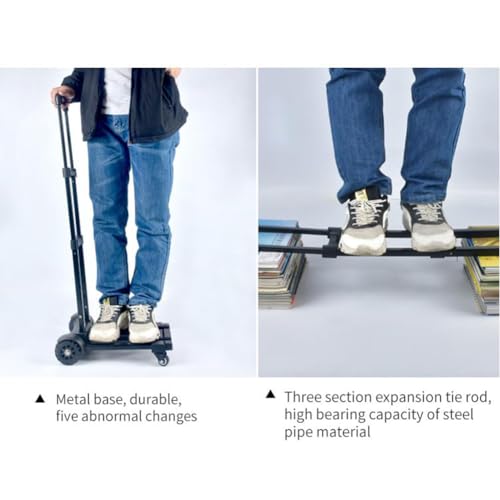 Carretilla plegable de mano con ruedas giratorias miniatura 5
