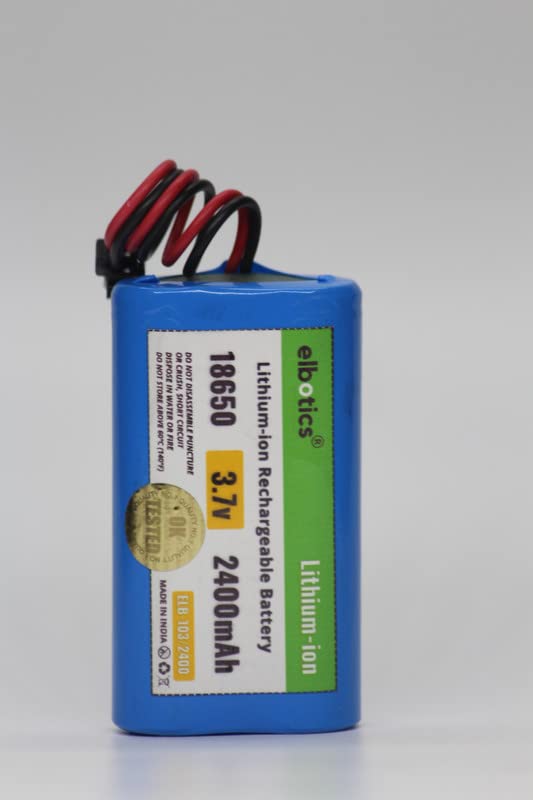 KUSHAL Enterprises 3.7v 2400mAh Li-ion Cylindrical Battery | 3.7V