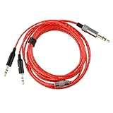 Alitutumao V10 Replacement Audio Cable Compatible with Sol Republic Master Tracks HD V8 V10 V12 MFI X3 Ultra XC Headphones Audio Cord (4FT, Red)