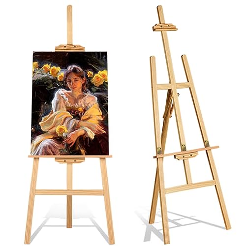 Studio Easel 69 Inch Pine Wood A Frame