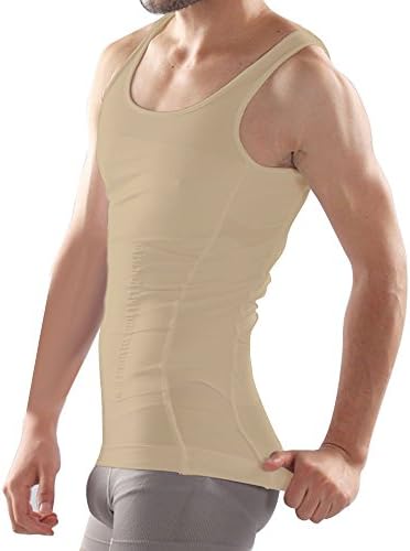 Diet Water Insta Slim Invisible Men's Compression Body Shaper Wear, Nude