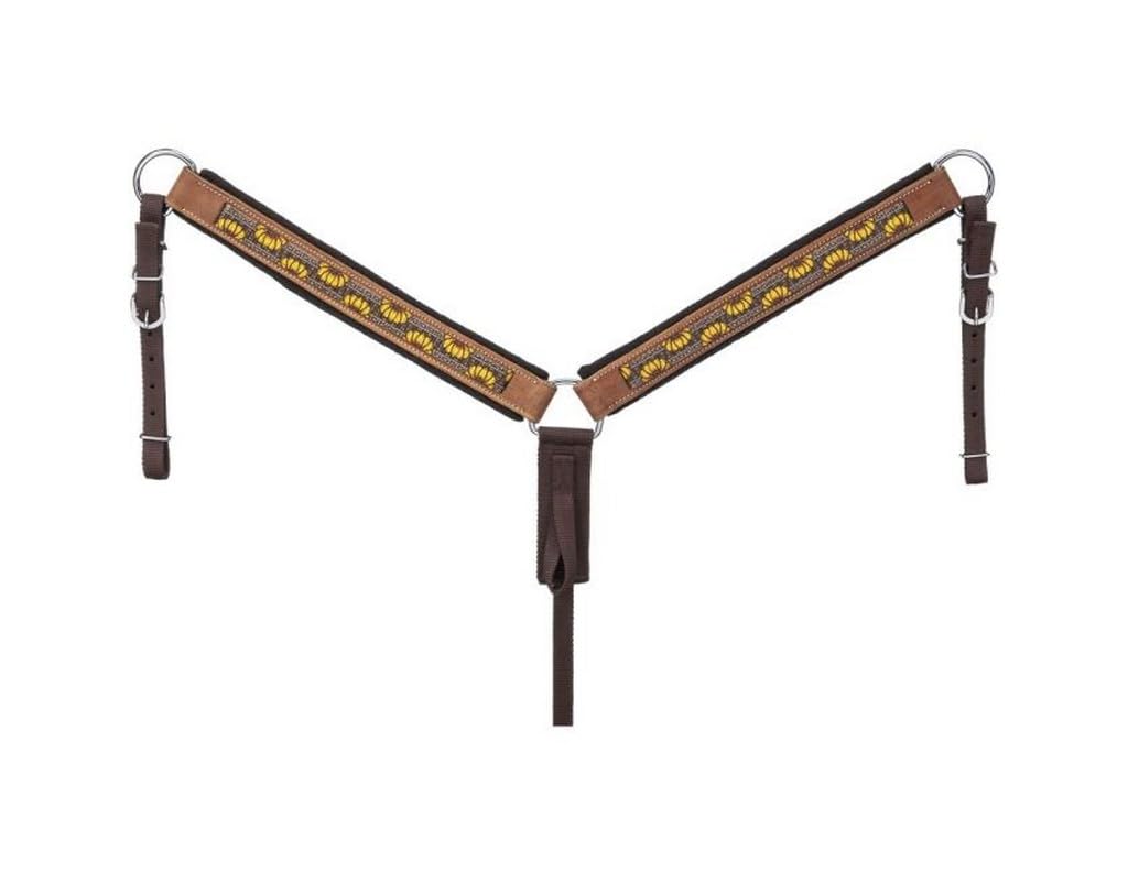 Tough 1 Printed Nylon Breastcollar Sunflower