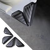 Wogomz 2PCS Car Door Corner Guards, Carbon Fiber Auto Front Door Edge Guards for Door Corner, Anti-Collision...