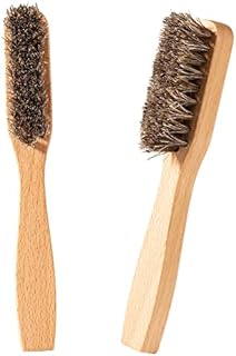 2PCS Wood Laundry Stain Brush-Stain Brush Dense Household Clothes Brush Clothes Scrubbing Brushes Stain Remover Tool Laundry Brush for Knits/Cotton/Linens/Scrubbing Out Tough Stains,No Damage