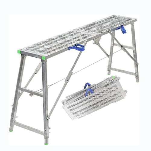 Échafaudage portable et plateforme de travail réglable pour chantiers de construction - 2