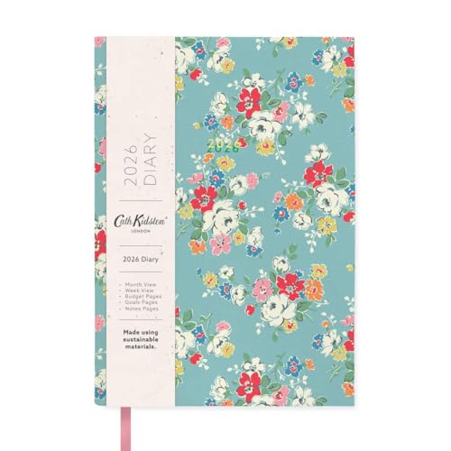 Ohh Deer 2026 Diary Cath Kidston - Cloth Bound A5 Week To View Diary With Monthly Planner - Clifton Rose