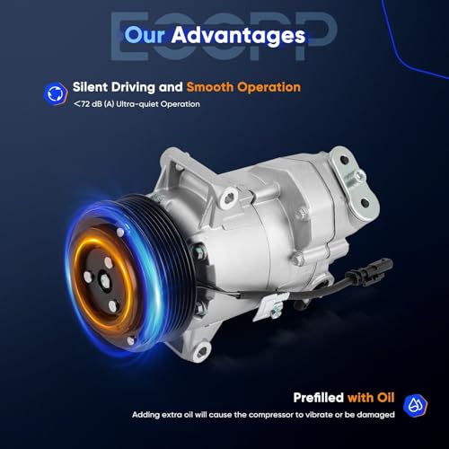 Image of ECCPP AC Compressor 2010-2015 for Chevrolet Cruze 1.8L | 2016 for Chevrolet Cruze Limited 1.8L Fast Cooling Air Conditioning Compressor
