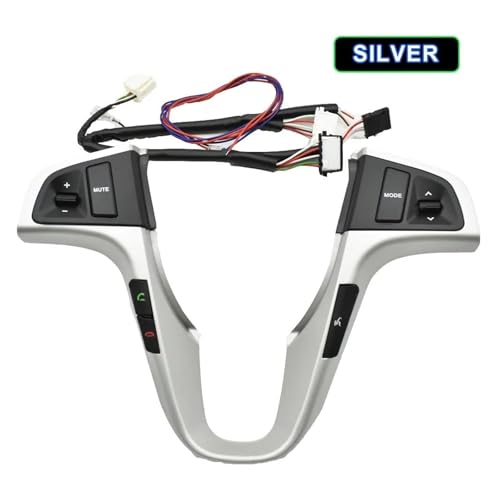 Commande audio de volant Hyundai Solaris boutons multifonctions argent - 2