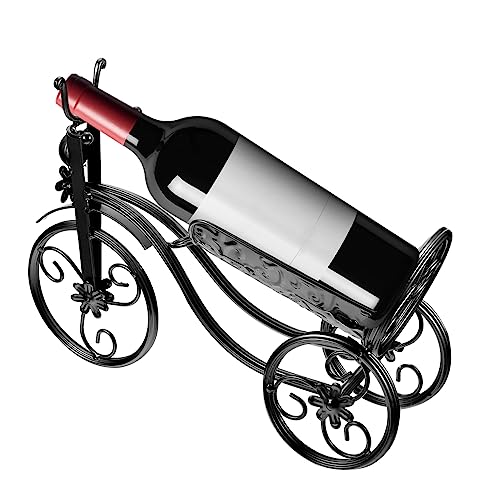 Porte-bouteilles de vin design vélo métal stable - 6