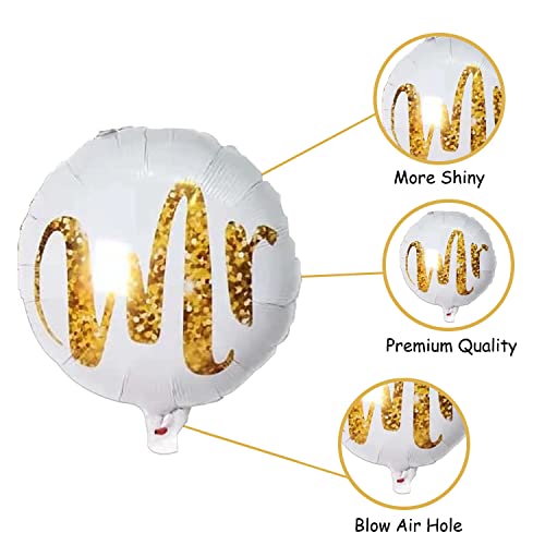 Image of Party Propz Bride To Be Decorations Set Combo Foil Balloons -Pack Of 5Pcs Bride To Be Rose Gold Foil Balloons | Bridal Shower Decorations Kit | Bachelorette Party Decorations | Bride To Be Accessories