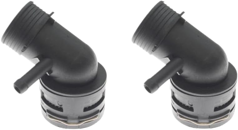 Engine Coolant Hose Connector Flange Compatible with Q7 7L 4L 3.0L 3.6L 4.2L TDI 2007-2009 - Part Numbers 7L6122291H 7L0122101H(2 PCS)