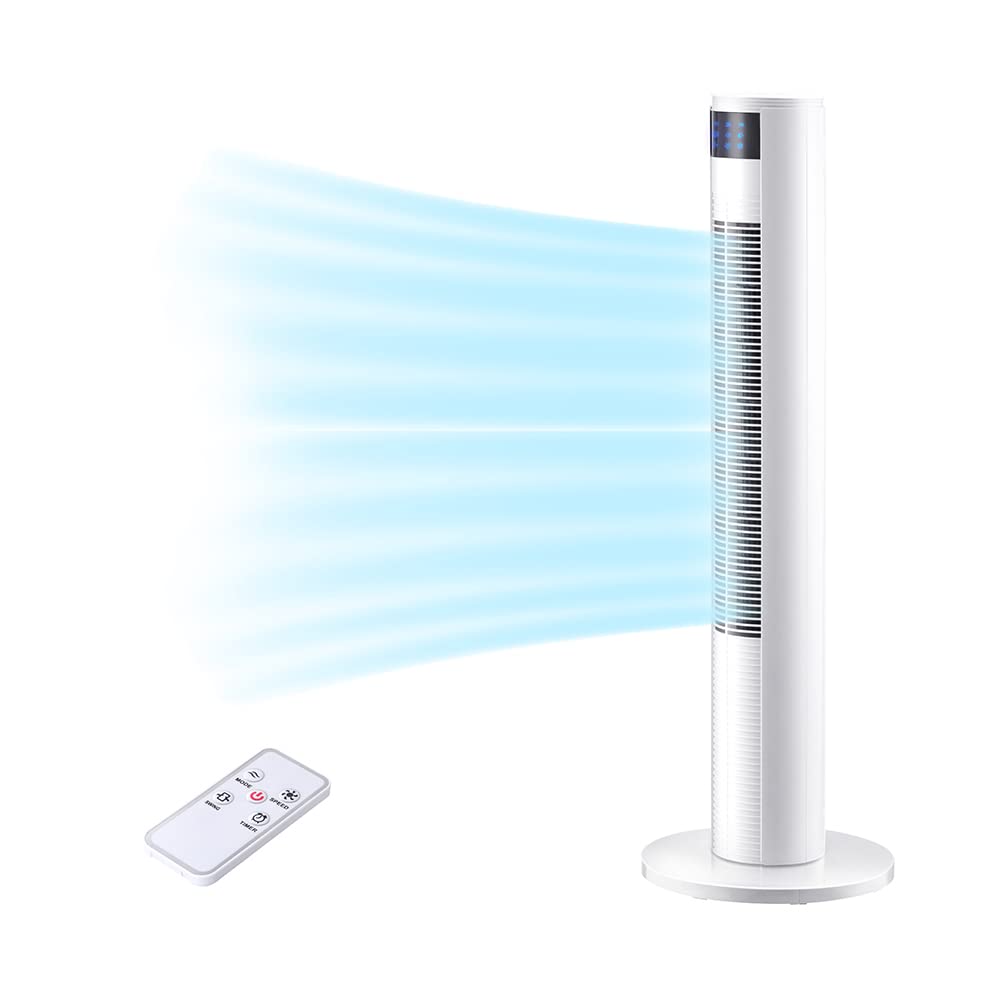 Buy Uthfy Tower Fan with Remote Control, Oscillating Bladeless Fan, 35