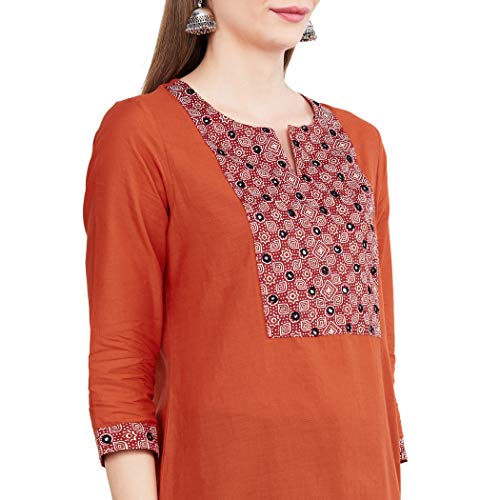 Image of Max Women Embroidered Three-Quarter Sleeves Kurta